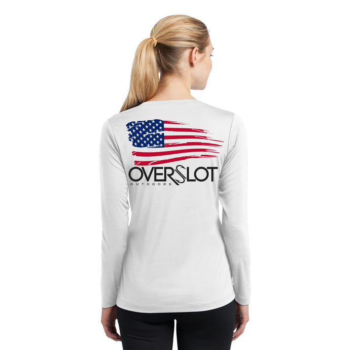 Flag Logo Women's Long Sleeve Performance Shirt
